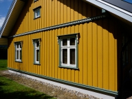 nordisches Holzhaus Giebelseite